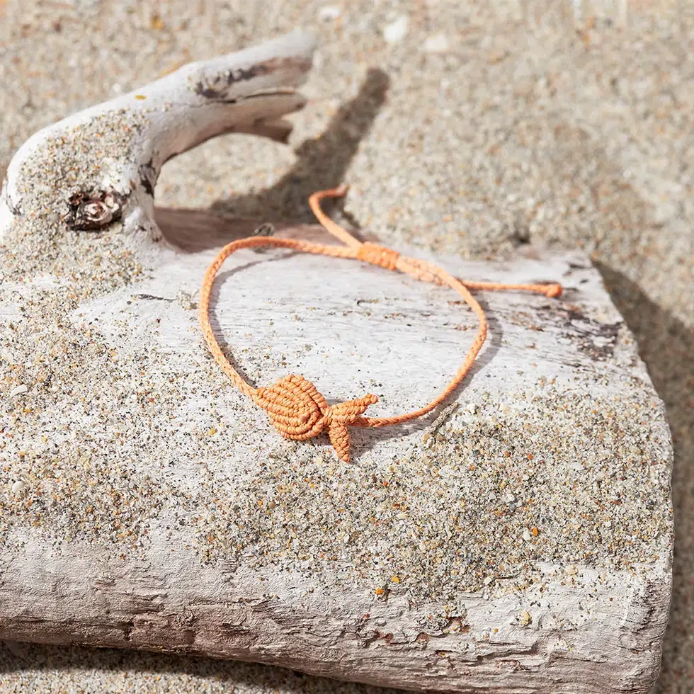 4Ocean Pink Coral Anklet | ALL GOOD CAPE COD