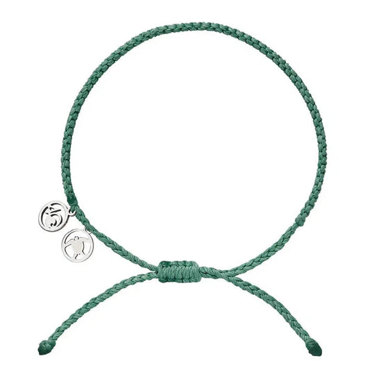 4Ocean Loggerhead Sea Turtle- Braided-Accessories - Jewelry-4Ocean-Seafoam Green-Appalachian Outfitters