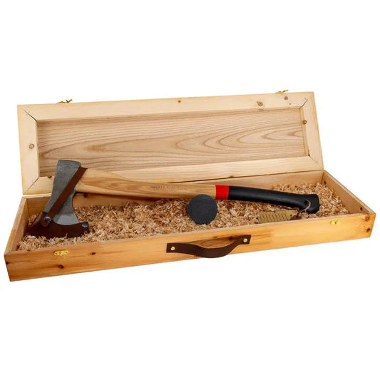 Adler Axe Gift Set - Rheinland Axe-Camping - Accessories - Knife & Axe Accessories-Adler-Red Stripe-Appalachian Outfitters