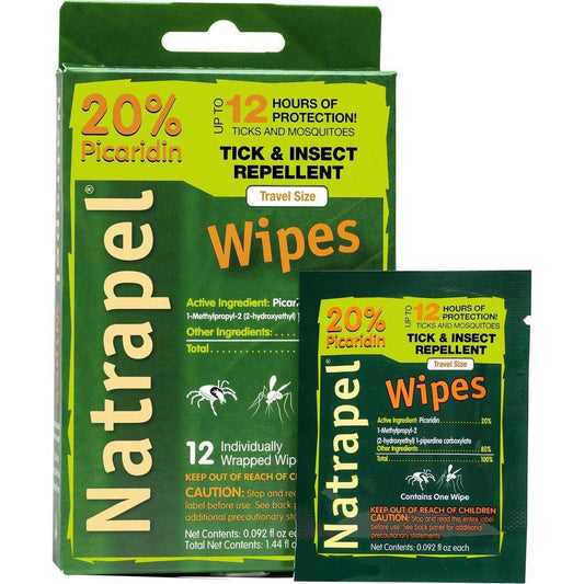 Adventure Medical Kits-NatrapelÂ® Wipes - 12 Pack-Appalachian Outfitters