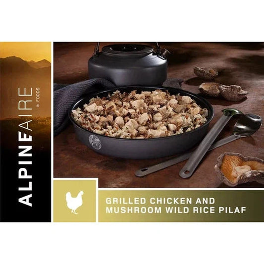 AlpineAire Grilled Chicken and Mushroom Wild Rice Pilaf-Food - Backpacking-AlpineAire-Appalachian Outfitters