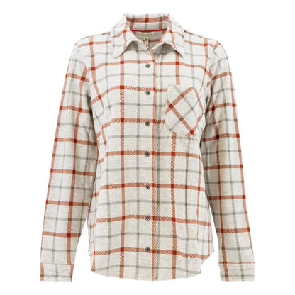 Aventura Women's Luscious Plaid Shirt 2-Women's - Clothing - Tops-Aventura-Heather Grey-S-Appalachian Outfitters