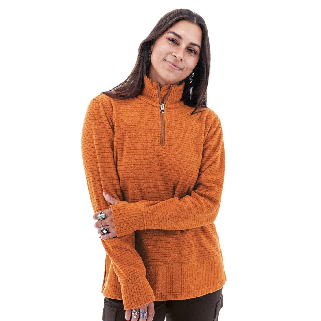 Aventura Women's Marlowe Quarter Zip-Women's - Clothing - Jackets & Vests-Aventura-Bombay Brown-S-Appalachian Outfitters