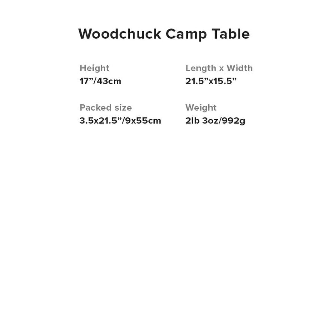 Big Agnes-Woodchuck Camp Table-Appalachian Outfitters