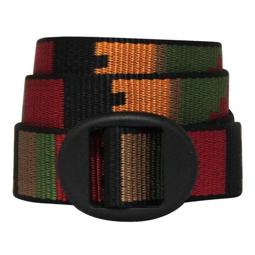 Bison 25mm Ellipse Pattern Belt-Accessories - Belts-Bison-Rasta-M-Appalachian Outfitters