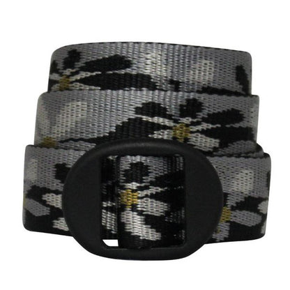 Bison 25mm Ellipse Pattern Belt-Accessories - Belts-Bison-Water Lily Black-M-Appalachian Outfitters