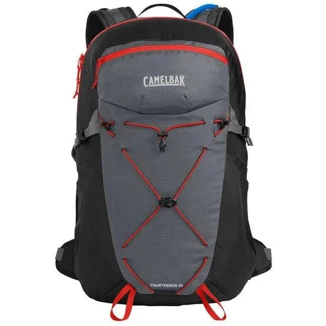 CamelBak Fourteener 26 3L-Camping - Backpacks - Hydration Packs-CamelBak-Graphite/Red Poppy-Appalachian Outfitters