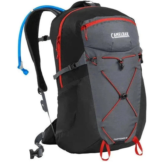 CamelBak Fourteener 26 3L-Camping - Backpacks - Hydration Packs-CamelBak-Graphite/Red Poppy-Appalachian Outfitters