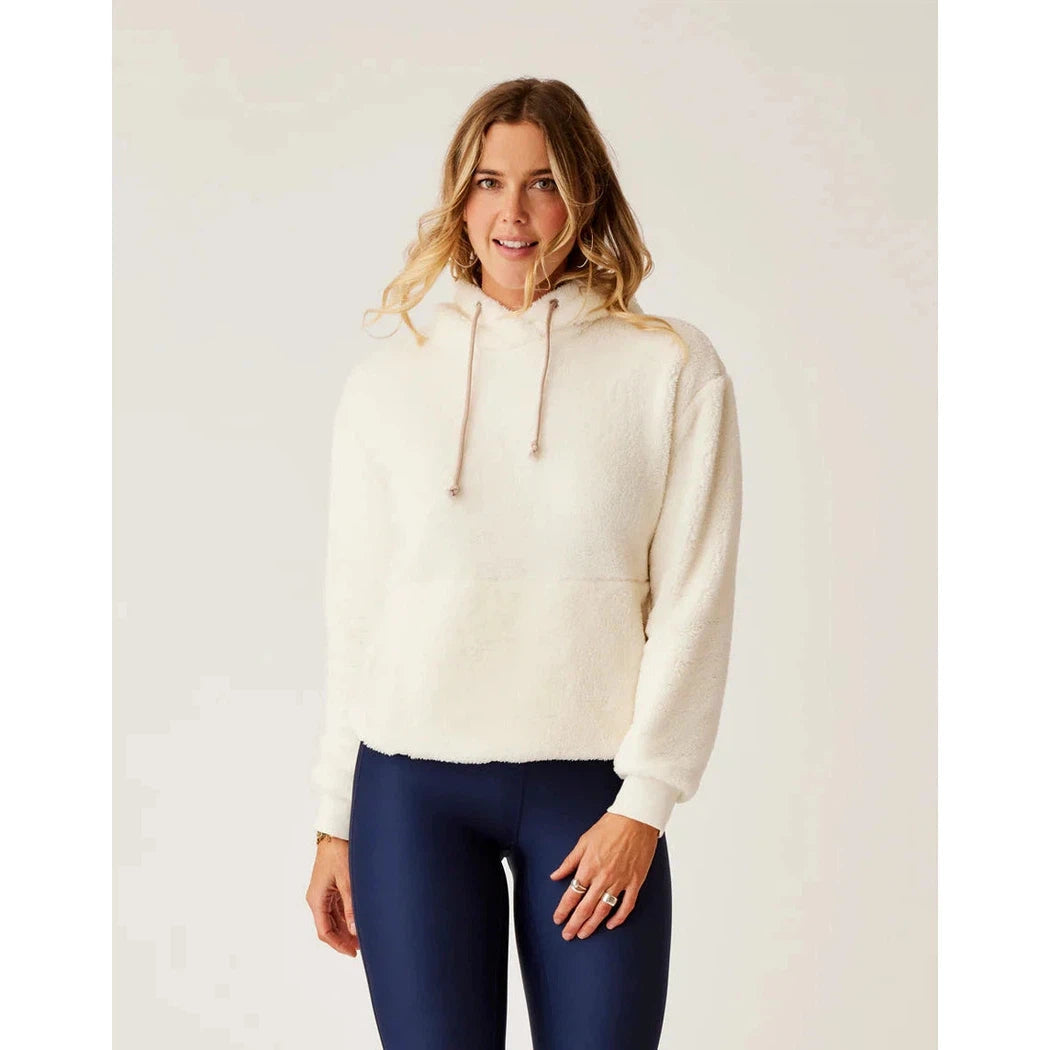 Carve Designs Women's Brie Sherpa Hoodie-Women's - Clothing - Tops-Carve Designs-Birch-S-Appalachian Outfitters