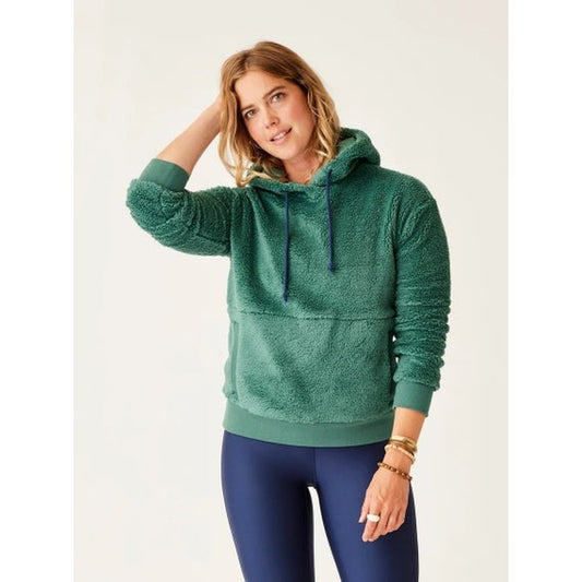 Carve Designs Women's Brie Sherpa Hoodie-Women's - Clothing - Tops-Carve Designs-Forest-S-Appalachian Outfitters