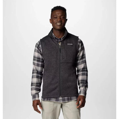 Columbia Sportswear Men's Sweater Weather Vest II-Men's - Clothing - Tops-Columbia Sportswear-Black Heather, Black-M-Appalachian Outfitters