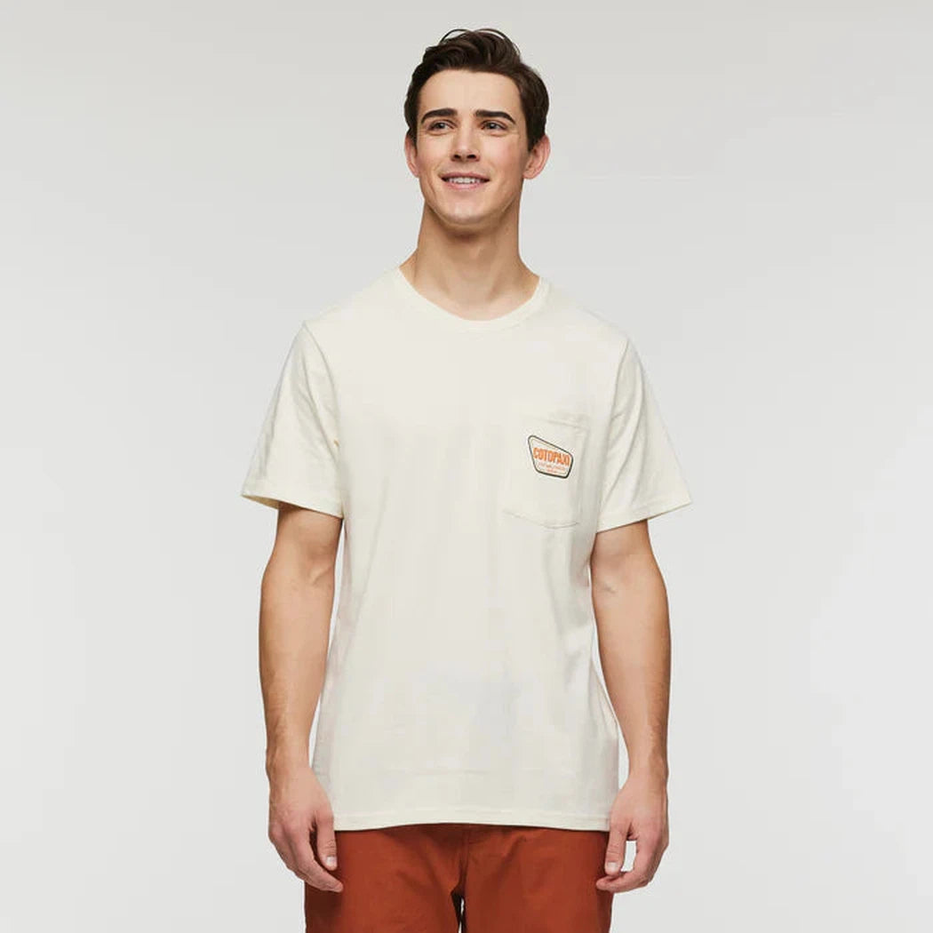 Cotopaxi Men's Camp Life Organic Pocket T-Shirt-Men's - Clothing - Tops-Cotopaxi-Bone-M-Appalachian Outfitters