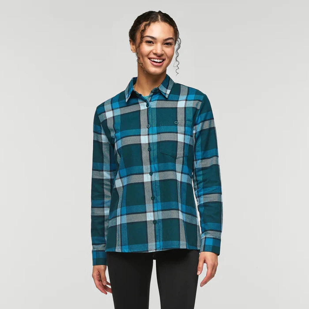 Cotopaxi Women's Quedo Flannel Shirt-Women's - Clothing - Tops-Cotopaxi-Abyss Plaid-S-Appalachian Outfitters