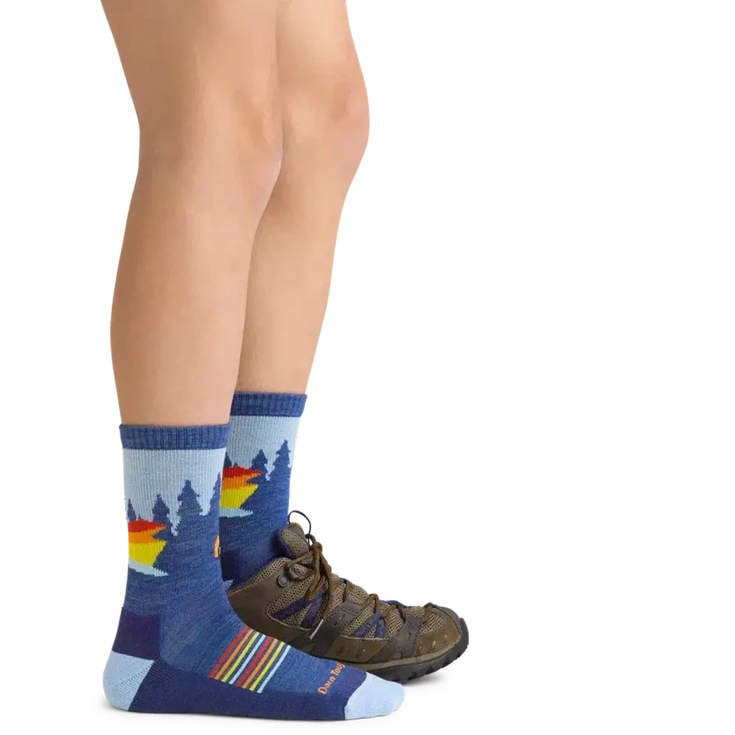 Kid's Wild Micro Crew Ligthweight with Cushion-Accessories - Socks - Kids-Darn Tough-Appalachian Outfitters