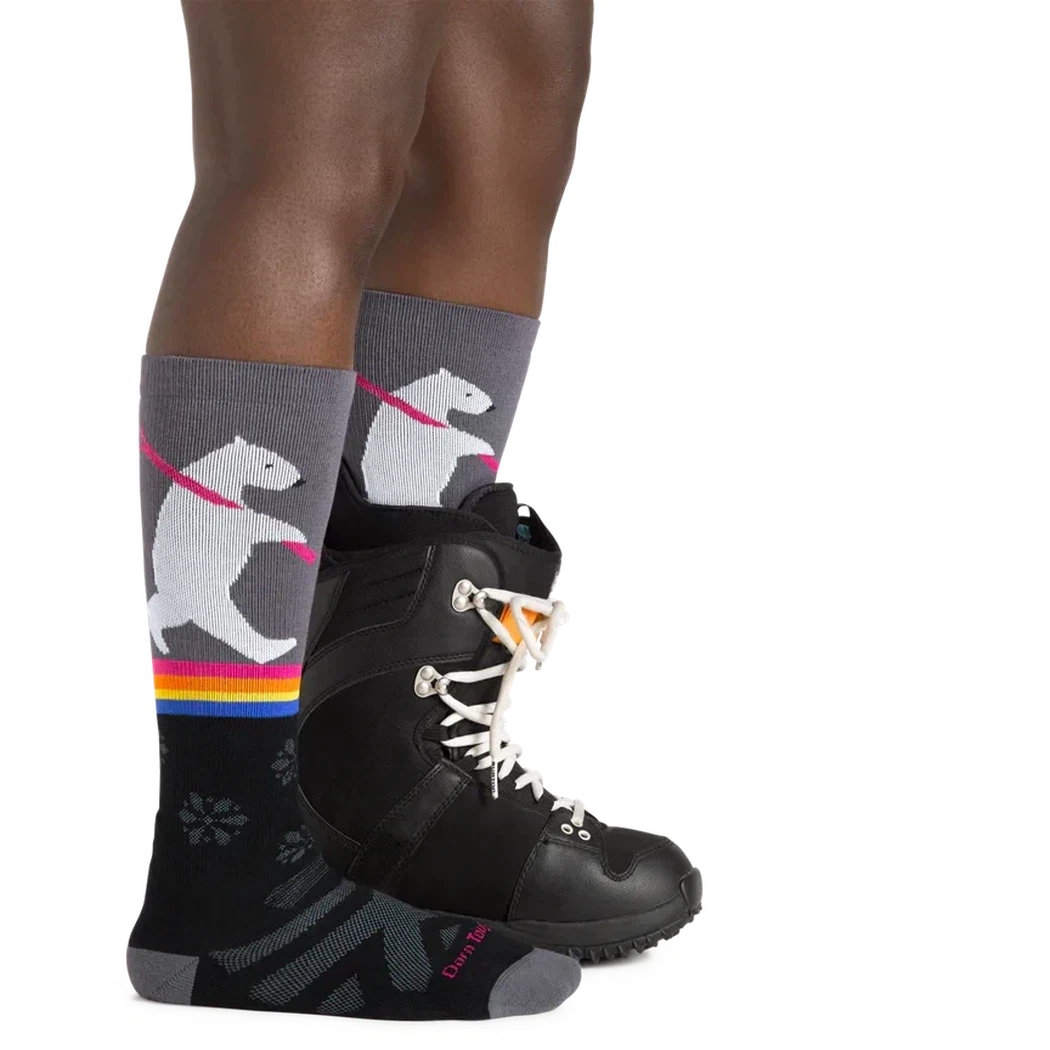 Darn Tough Women's Thermolite Due North Over-the-Calf Midweight Ski & Snowboard Sock-Accessories - Socks - Women's-Darn Tough-Black-S-Appalachian Outfitters