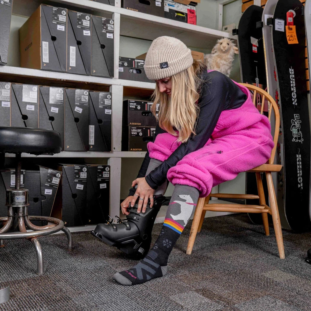 Darn Tough Women's Thermolite Due North Over-the-Calf Midweight Ski & Snowboard Sock-Accessories - Socks - Women's-Darn Tough-Appalachian Outfitters