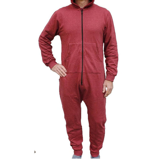 Men's The Flyshacker Hooded Onesie-Men's - Clothing - Tops-Flyshacker-Red-S-Appalachian Outfitters