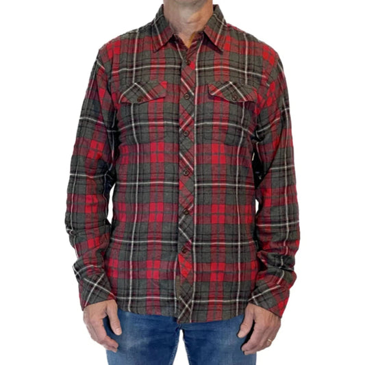 Flyshacker Men's Original Flyshacker Shirt-Men's - Clothing - Tops-Flyshacker-Red Heather-M-Appalachian Outfitters