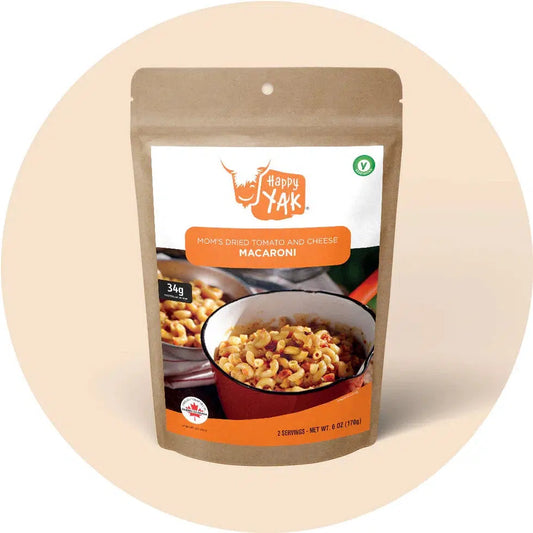 Happy Yak Mom's Dried Tomato and Cheese Macaroni (Vegetarian)-Food - Backpacking-Happy Yak-Appalachian Outfitters