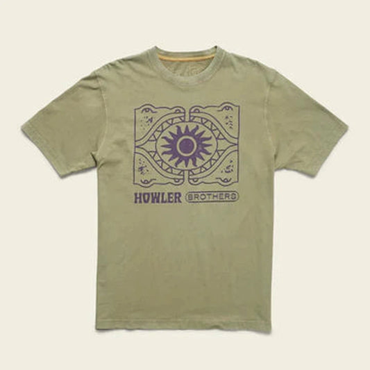 Howler Brothers Men's Cotton T-Men's - Clothing - Tops-Howler Brothers-Sun Drinker : Olive-M-Appalachian Outfitters