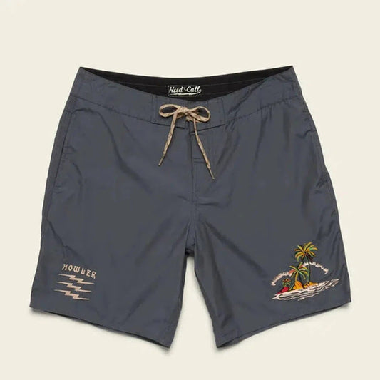 Howler Brothers Men's Croatan Boardshorts-Men's - Clothing - Tops-Howler Brothers-Cast Away : Petrol-30-Appalachian Outfitters