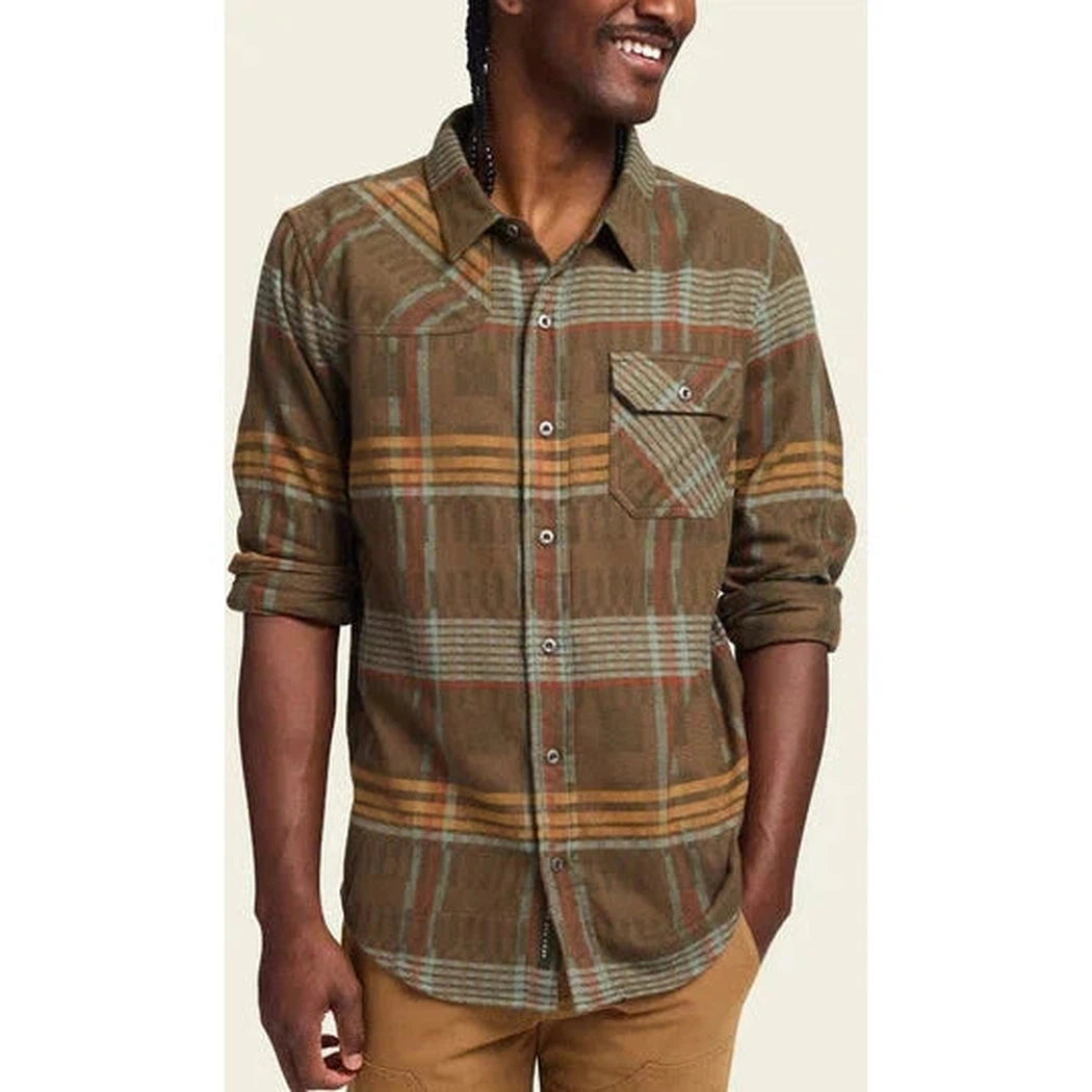 Howler Brothers Men's Harker Flannel-Men's - Clothing - Tops-Howler Brothers-Conor Plaid : Forage-M-Appalachian Outfitters