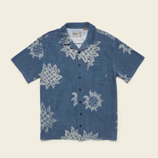 Howler Brothers Men's Palapa Terry Shirt-Men's - Clothing - Tops-Howler Brothers-Sunflower Pixels : Postal Blue-M-Appalachian Outfitters