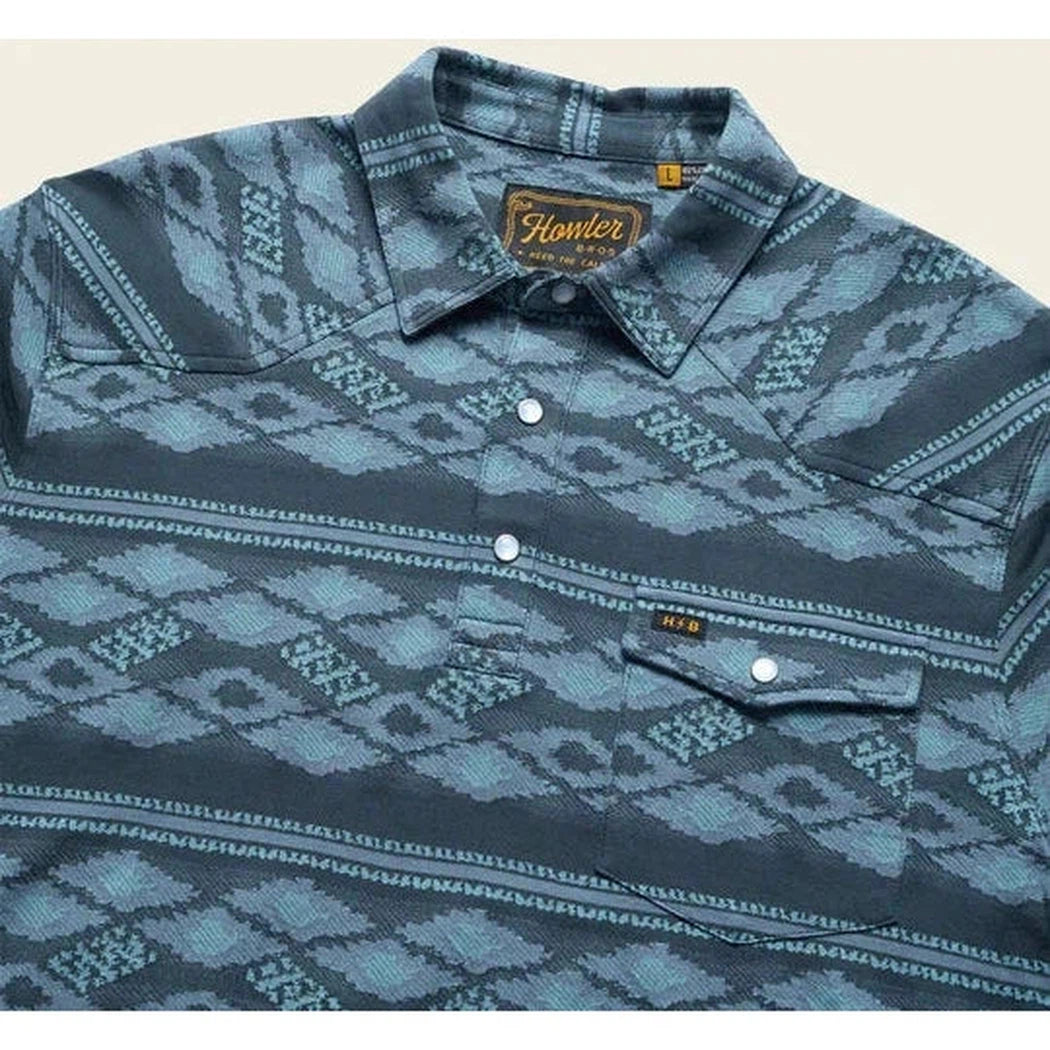 Howler Brothers Men's Ranchero Jacquard Polo-Men's - Clothing - Tops-Howler Brothers-Appalachian Outfitters