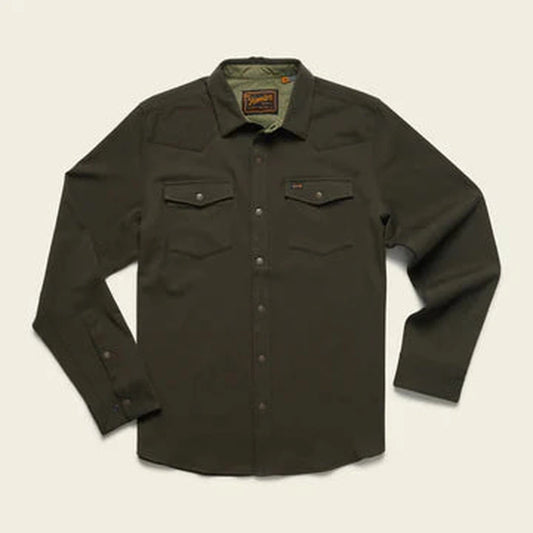 Howler Brothers Stockman Stretch Snapshirt-Men's - Clothing - Tops-Howler Brothers-Deep Woods-M-Appalachian Outfitters