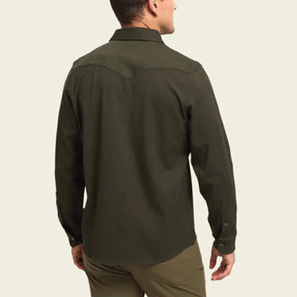 Howler Brothers Stockman Stretch Snapshirt-Men's - Clothing - Tops-Howler Brothers-Appalachian Outfitters