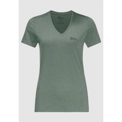 Jack Wolfskin Women's Crosstrail T-Women's - Clothing - Tops-Jack Wolfskin-Hedge Green-S-Appalachian Outfitters