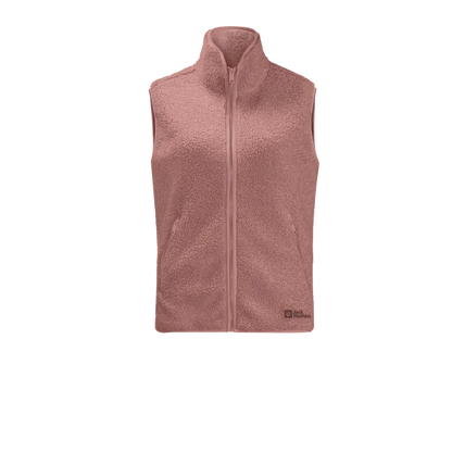 Women's High Curl Vest-Women's - Clothing - Jackets & Vests-Jack Wolfskin-Afterglow-S-Appalachian Outfitters