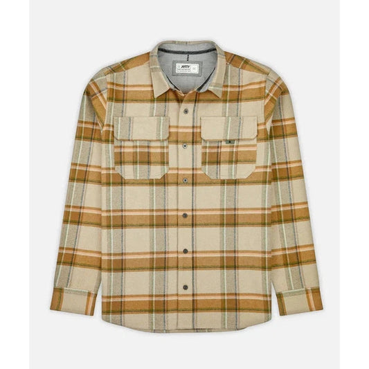 Jetty Men's Arbor Flannel-Men's - Clothing - Tops-Jetty-Tan-M-Appalachian Outfitters