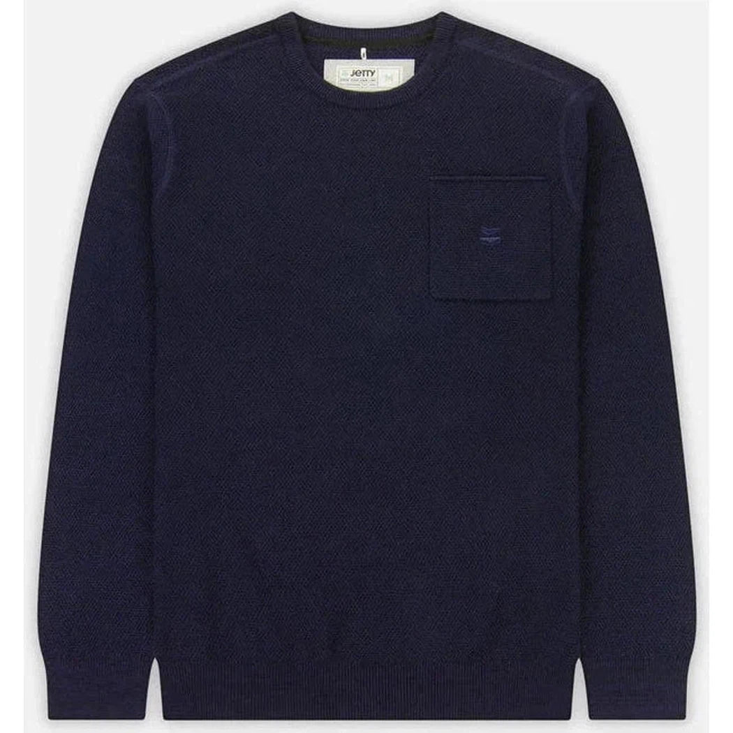 Jetty Men's Brine Sweater-Men's - Clothing - Tops-Jetty-Navy-M-Appalachian Outfitters