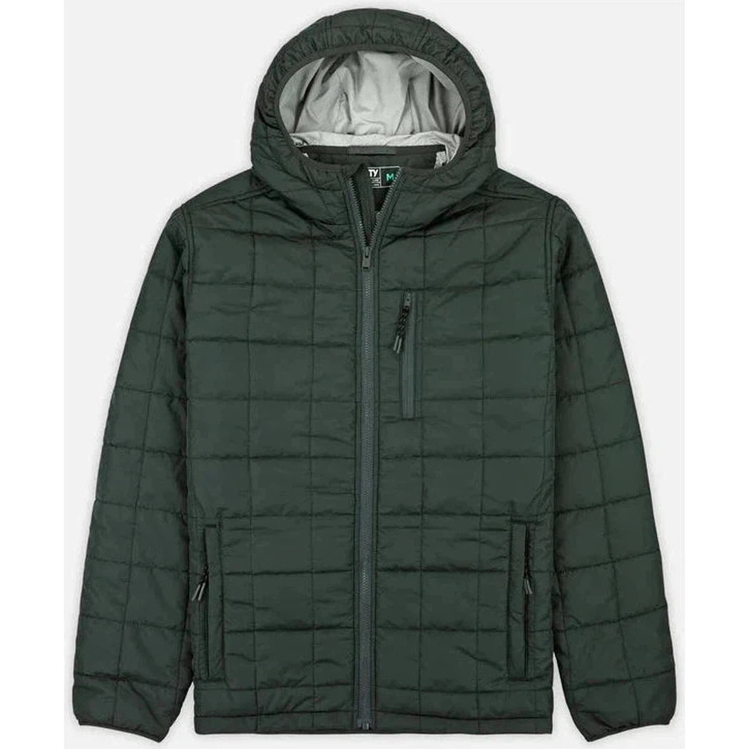 Jetty Men's Puffer Coat-Men's - Clothing - Jackets & Vests-Jetty-Charcoal-M-Appalachian Outfitters