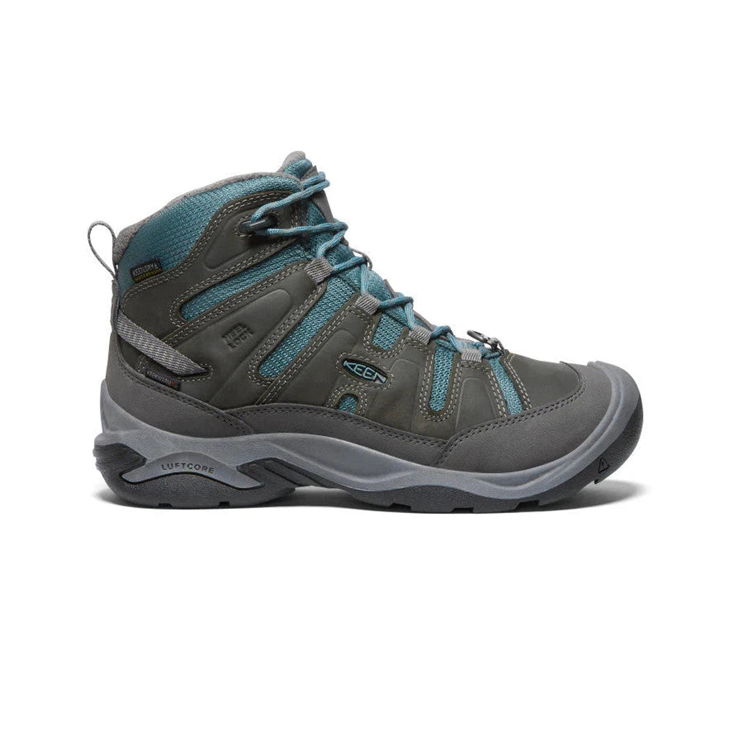 Keen Women's Circadia Mid WP-Women's - Footwear - Boots-Keen-Steel Grey/North Atlantic-Regular-6.5-Appalachian Outfitters