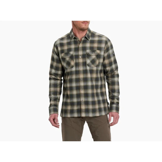 Kuhl Men's Dillingr Flannel Long Sleeve-Men's - Clothing - Tops-Kuhl-Smokey Sage-M-Appalachian Outfitters