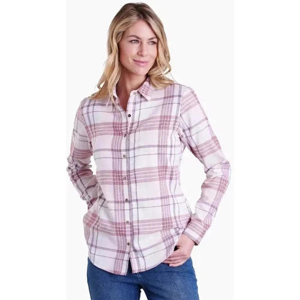 Kuhl Women's Kamila Flannel-Women's - Clothing - Tops-Kuhl-Cherry Blossom-S-Appalachian Outfitters