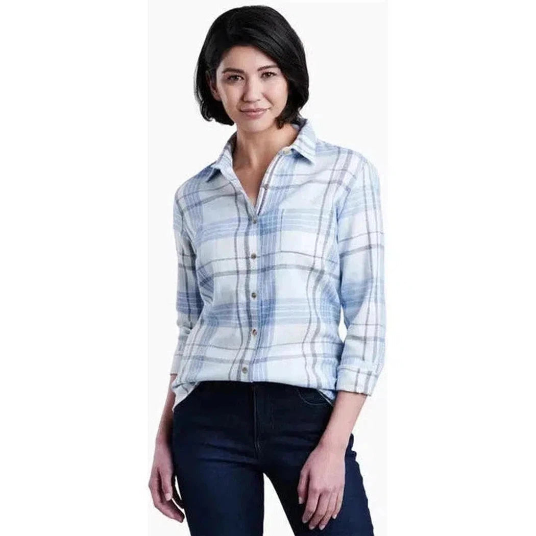 Kuhl Women's Kamila Flannel-Women's - Clothing - Tops-Kuhl-Glacier-S-Appalachian Outfitters