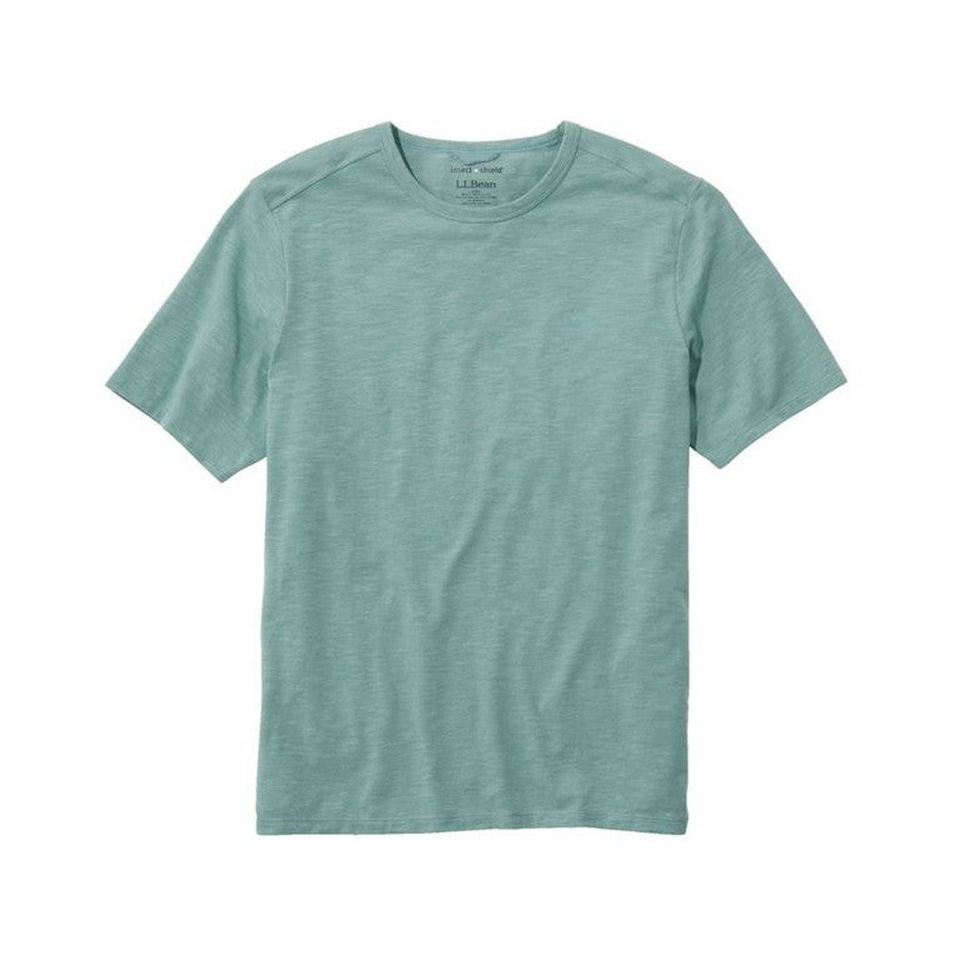 L.L.Bean Men's Regular Insect Shield Field Tee Short Sleeve-Men's - Clothing - Tops-L.L.Bean-Mineral Blue-M-Appalachian Outfitters