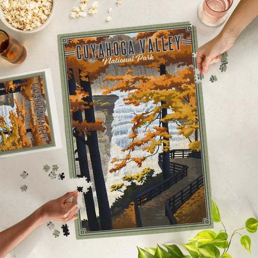 Lantern Press 1000 PIECE PUZZLE Cuyahoga Valley National Park, Ohio Litho-Accessories - Games-Lantern Press-Appalachian Outfitters