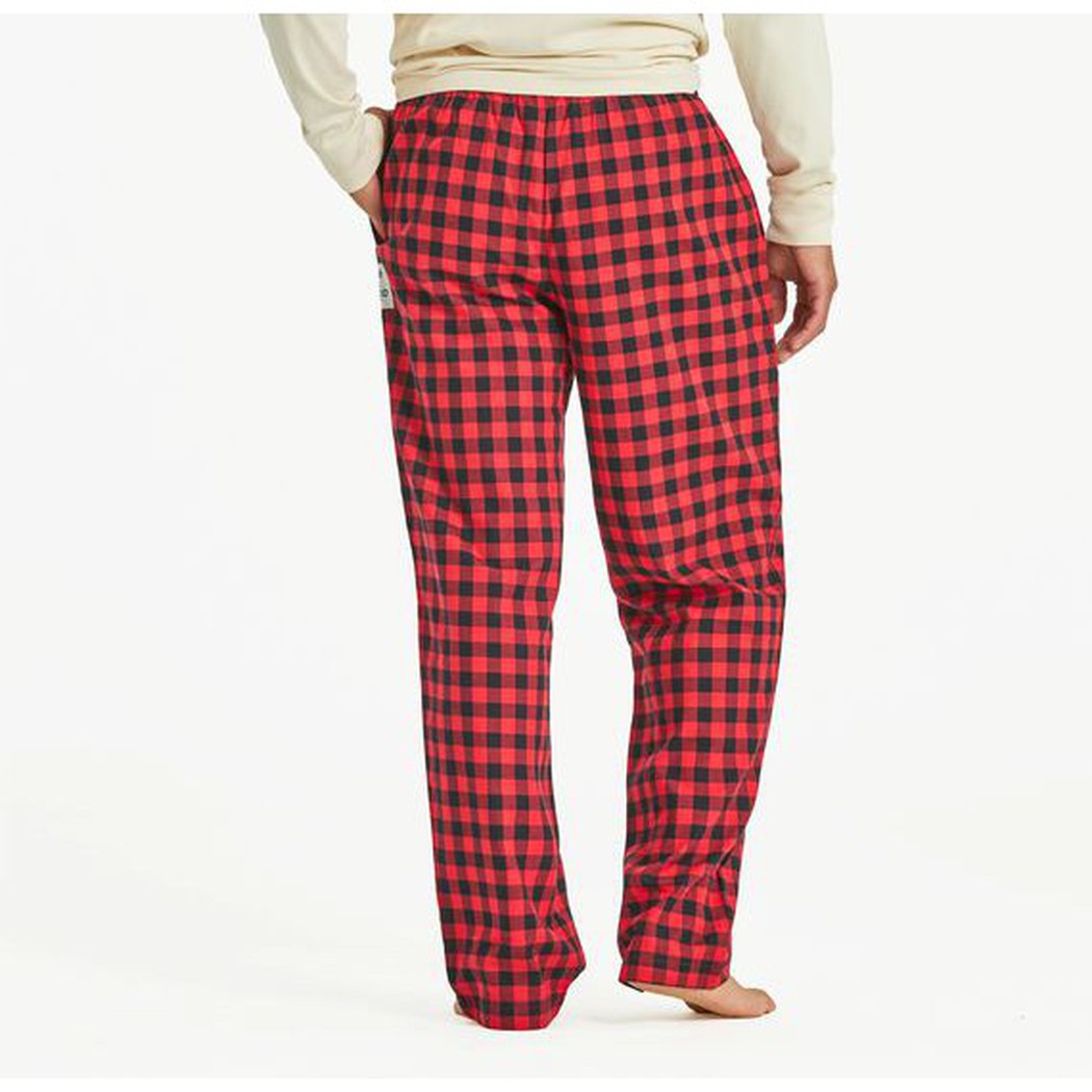 Life is Good Men's Buffalo Check Pattern Classic Sleep Pant-Men's - Clothing - Bottoms-Life is Good-Appalachian Outfitters