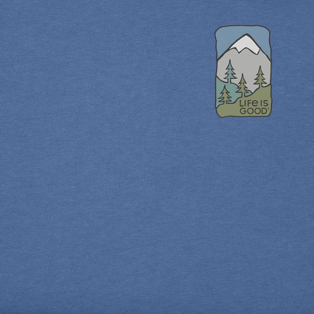 Life is Good Men's Quirky Wander Hike Short Sleeve Crusher Tee-Men's - Clothing - Tops-Life is Good-Appalachian Outfitters