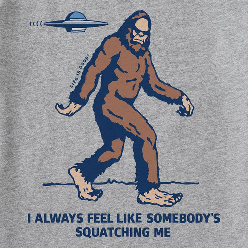 Life is Good Men's Somebody's Squatching Me Short Sleeve Crusher Tee-Men's - Clothing - Tops-Life is Good-Appalachian Outfitters