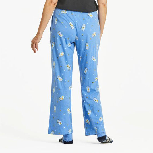 Life is Good Women's Firefly Jar Pattern Snuggle Up Sleep Pant-Women's - Clothing - Bottoms-Life is Good-Appalachian Outfitters