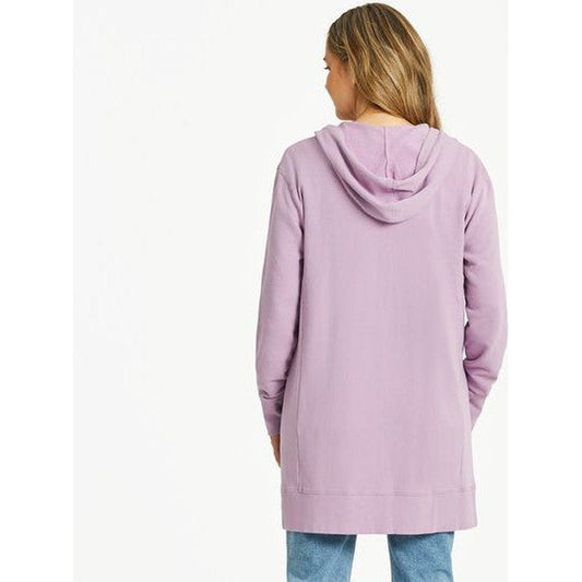 Life is Good Women's Solid French Terry Beyond Hip Hoodie-Women's - Clothing - Tops-Life is Good-Appalachian Outfitters