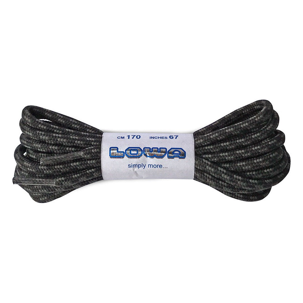 Lowa Laces-Accessories - Laces-Lowa-Black/Grey-160 cm-Appalachian Outfitters