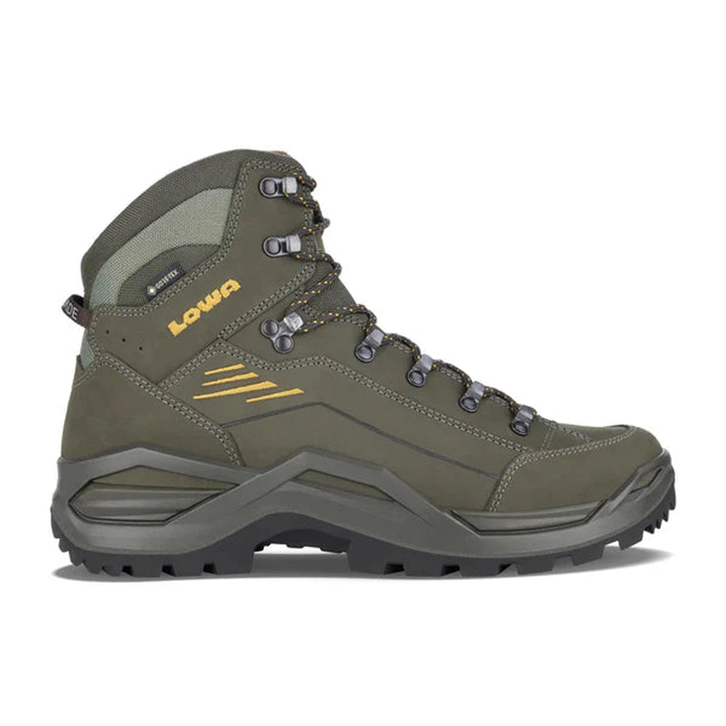 Lowa Men's Renegade EVO GTX Mid-Men's - Footwear - Boots-Lowa-Olive/Mustard-8-Appalachian Outfitters