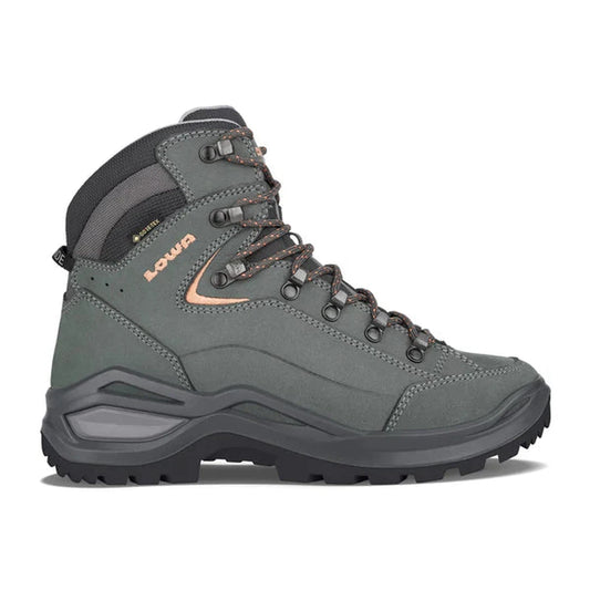 Lowa Women's Renegade EVO GTX Mid-Women's - Footwear - Boots-Lowa-Graphite/Apricot-7-Appalachian Outfitters