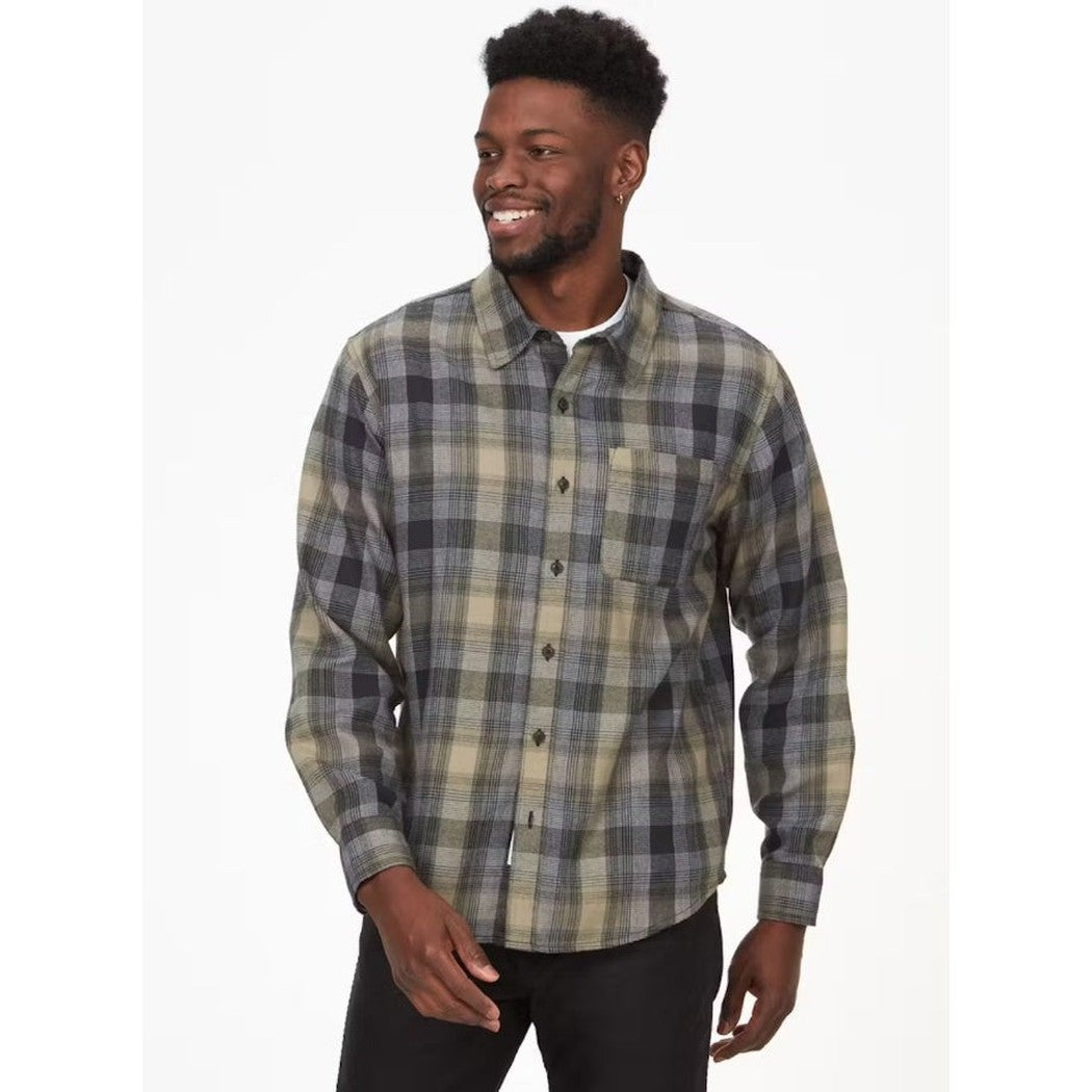 Marmot Men's Fairfax Novelty Lightweight Flannel Long Sleeve-Men's - Clothing - Tops-Marmot-Black-M-Appalachian Outfitters